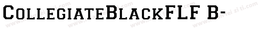 CollegiateBlackFLF B字体转换